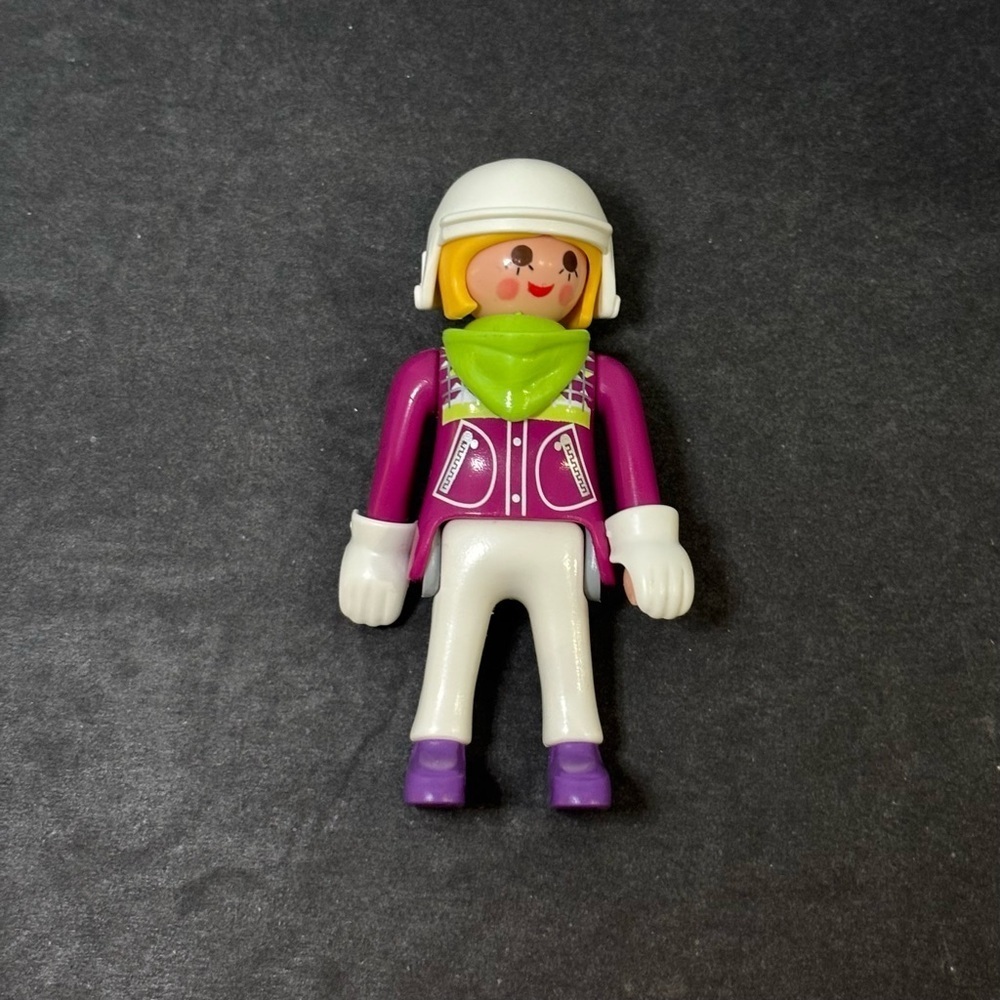 PLAYMOBIL ☆ Lady Snowboarder Klicky Figure ☆ Series #11 ☆ Retired Geobra 1992